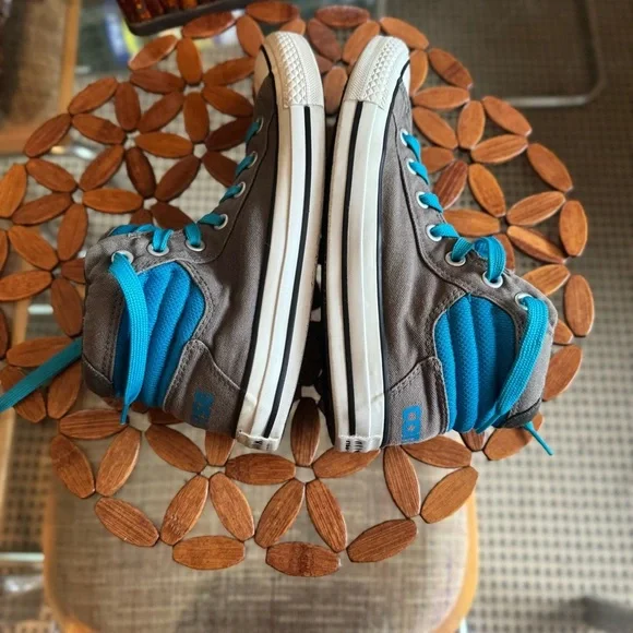 Converse All Star Chuck Taylor Canvas Low Top Tongue Gray-Big Kid - Size 6 - Picture 12 of 16